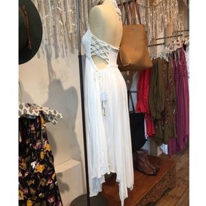 Free People Crotchet Top Halter Dress